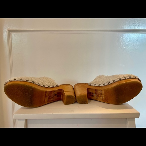 Free People Faix Fur Clogs - Picture 7 of 7